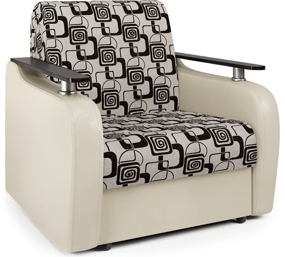 Изображение товара Кресло-кровать Шарм Гранд Д 90 экокожа беж и ромб 170522183