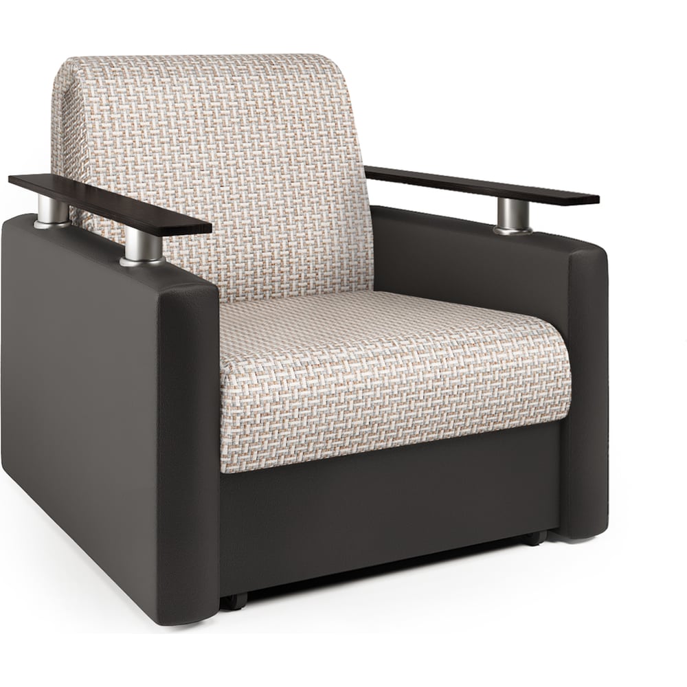 Изображение товара Кресло-кровать Шарм 90 Корфу беж и экокожа шоколад 170522325