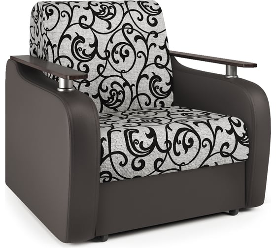 Изображение товара Кресло-кровать Шарм Гранд Д 70 экокожа шоколад и узоры 170522143