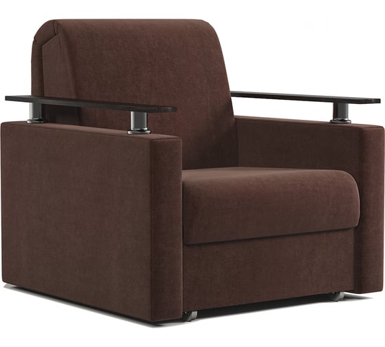 Изображение товара Кресло-кровать Шарм 60 велюр Дрим шоколад 170523652