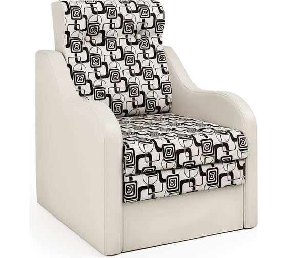 Изображение товара Кресло-кровать Шарм Классика В экокожа беж и ромб 3103035