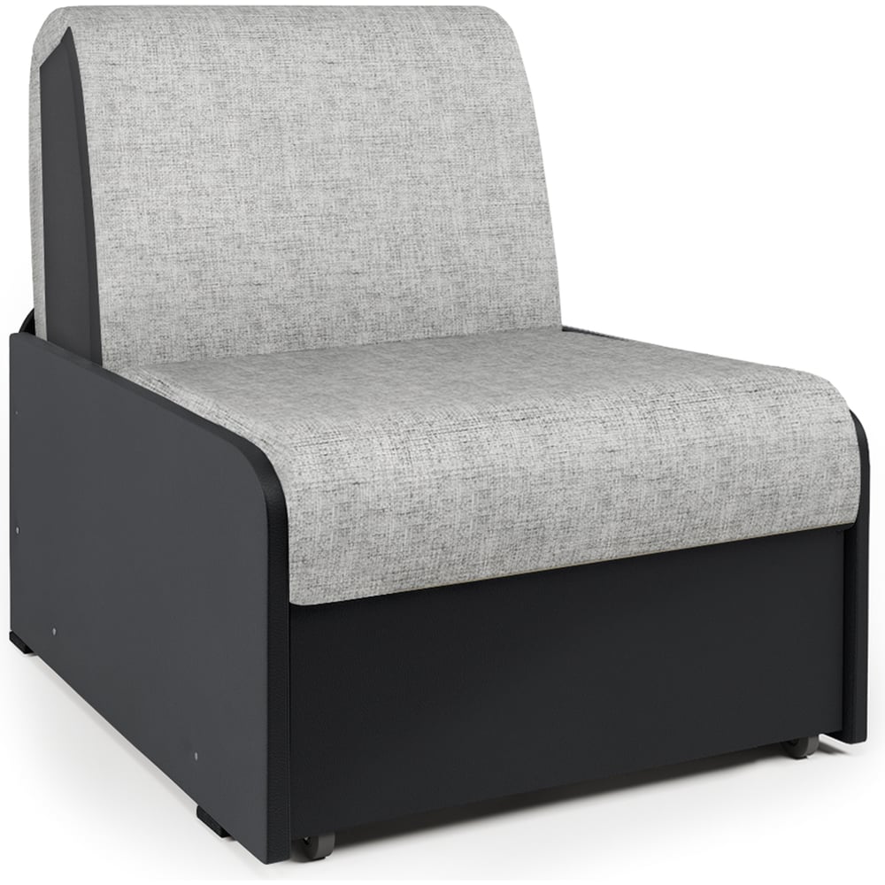 Изображение товара Кресло-кровать Шарм Коломбо с ящиком и механизмом "аккордеон", серый/черный