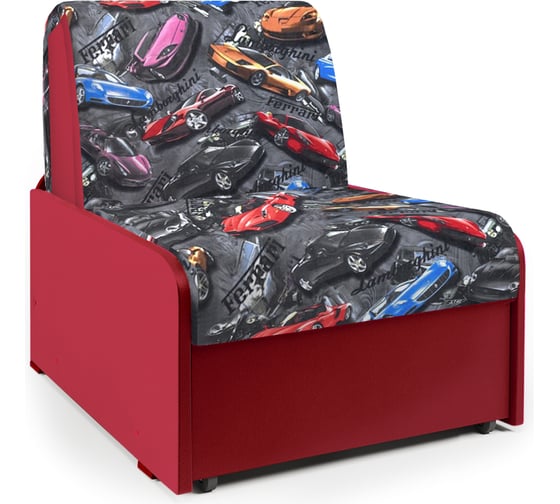 Изображение товара Кресло-кровать Шарм Коломбо БП 90 машинки и красный 170522258