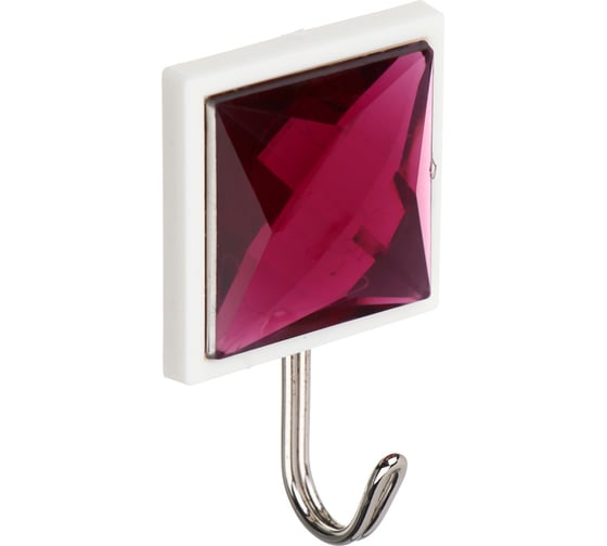 Изображение товара Крючки самоклеящиеся VETTA "Кристалл", 2 шт., пластик, металл 440-389