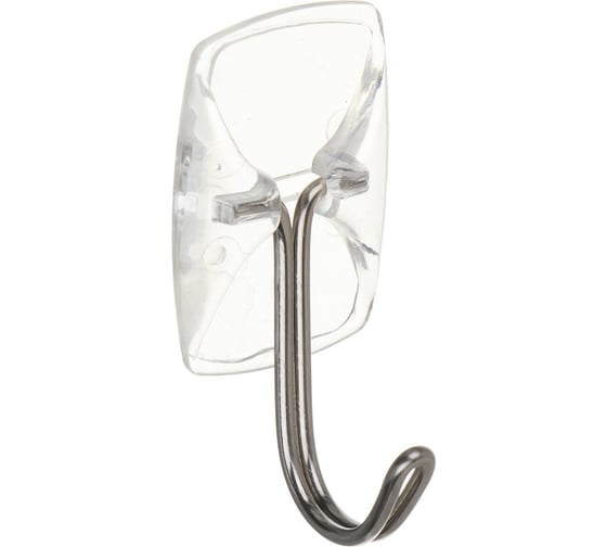 Изображение товара Крючки самоклеящиеся VETTA прозрачные, 6 шт., PS, металл 440-388