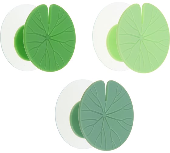 Изображение товара Крючки самоклеящиеся VETTA в виде листьев Лотоса, 2 шт. 440-011