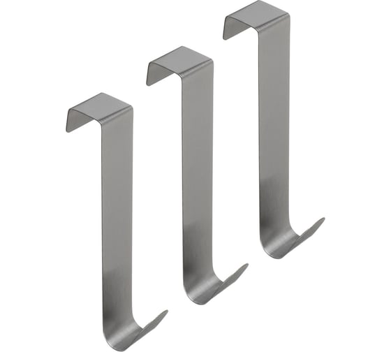 Изображение товара Крючок навесной VETTA 3 шт., 2,2x12 см, нерж. сталь 430 440-391