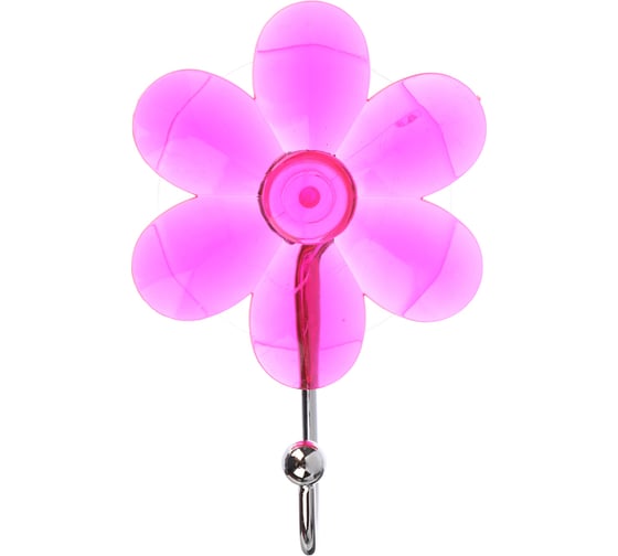 Изображение товара Крючок на присоске VETTA "Прозрачный", цветной 440-015