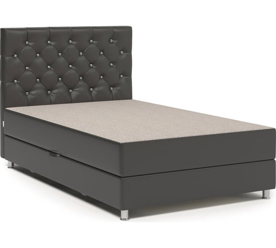 Изображение товара Кровать Шарм эль Люкс 100, Корфу беж и экокожа шоколад 104210749