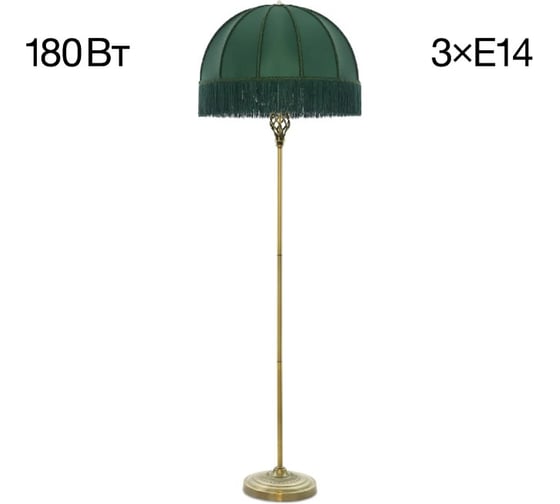 Изображение товара Торшер Citilux Базель бронза с зеленым абажуром CL407932