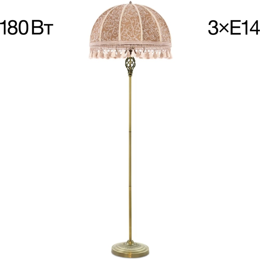 Изображение товара Торшер Citilux Базель бронза с абажуром Вышивка CL407935