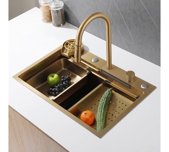 Изображение товара Кухонная мойка ABBER Wasser Kreis золото AF2194G