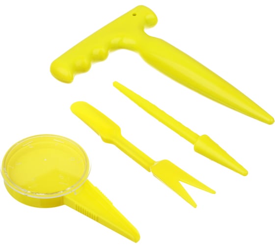 Изображение товара Набор инструментов Inbloom 4шт (сеялка-1шт, землекоп-2шт, культиватор-1шт) PP 181-005