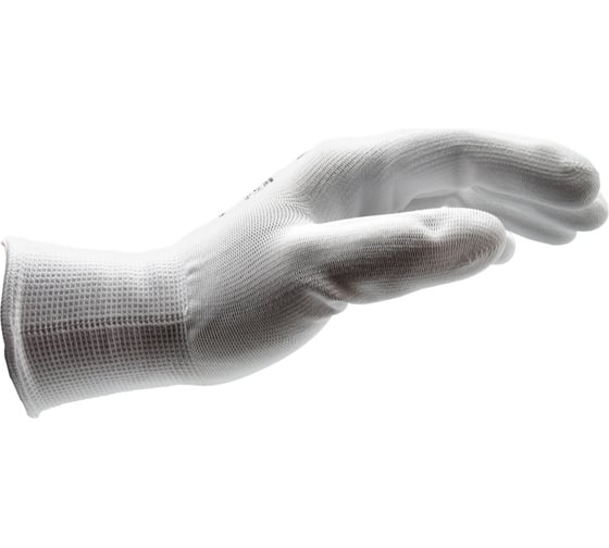 Изображение товара Перчатки защитные MTE полиэстер/ПУ, белые, размер 7 2899401107