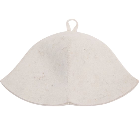 Изображение товара Шапка банная ГлавБаня Сауна, войлок белый Б0403