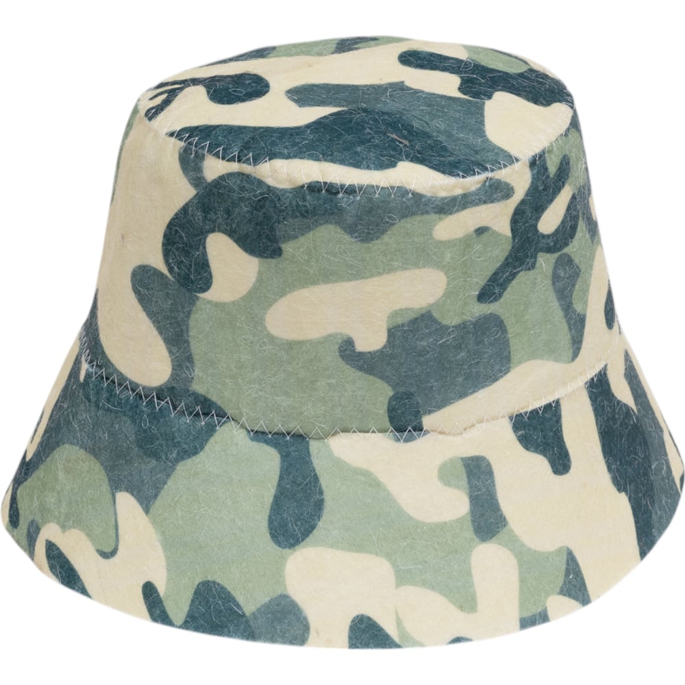 Изображение товара Шапка банная ГлавБаня Панама Милитари из войлока для взрослых хакі