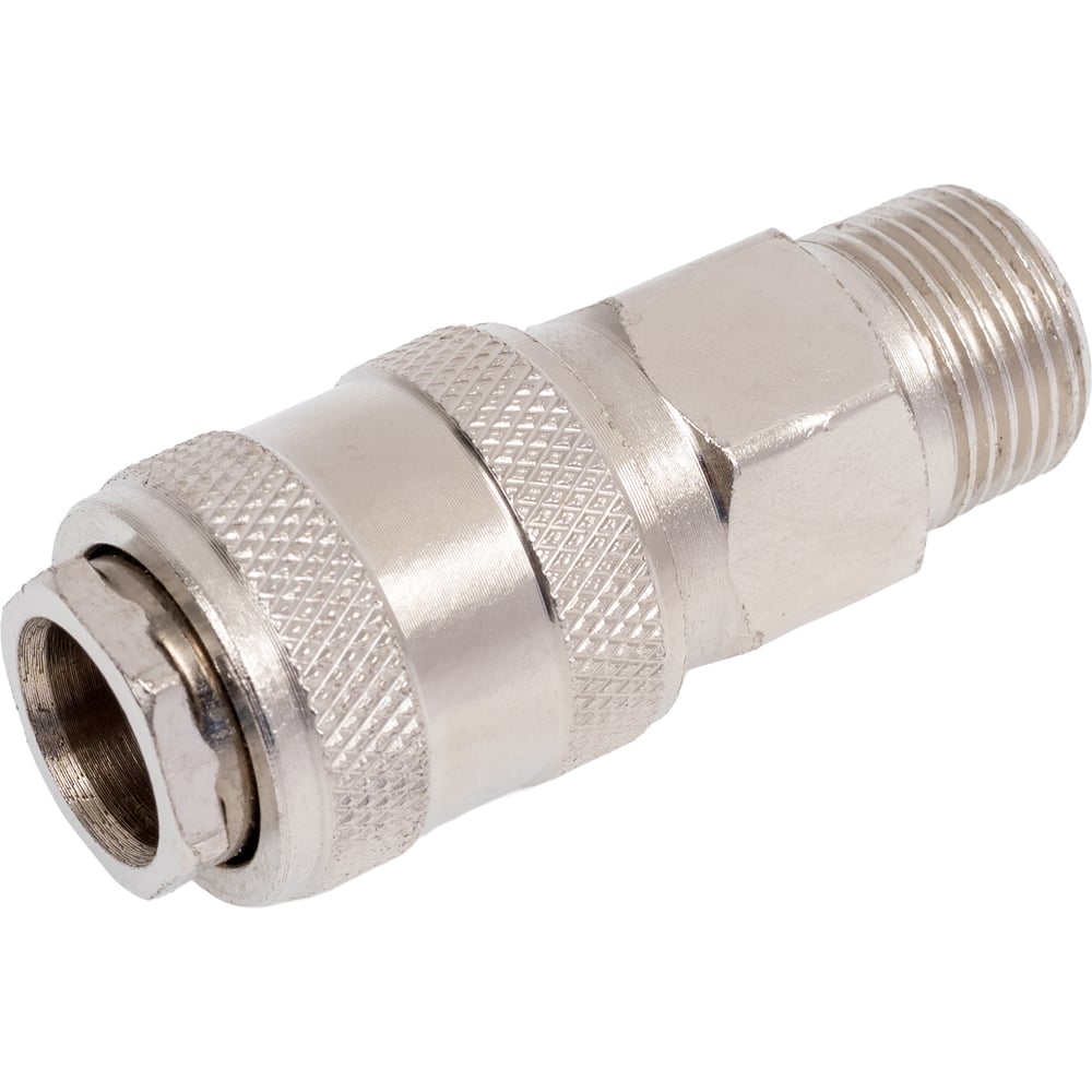 Изображение товара Быстроразъем пневматический с клапаном Partner PA-SE1-3SM 3/8"