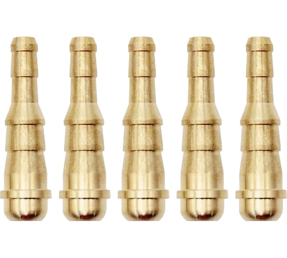 Изображение товара Ниппель универсальный 6/9 мм, латунь, 5 шт Оберон N5321.5