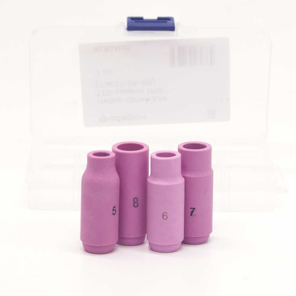 Изображение товара Набор сопел для TIG-сварки №3 TW 17-18-26 №5, 6, 7, 8 Оберон XL61N10