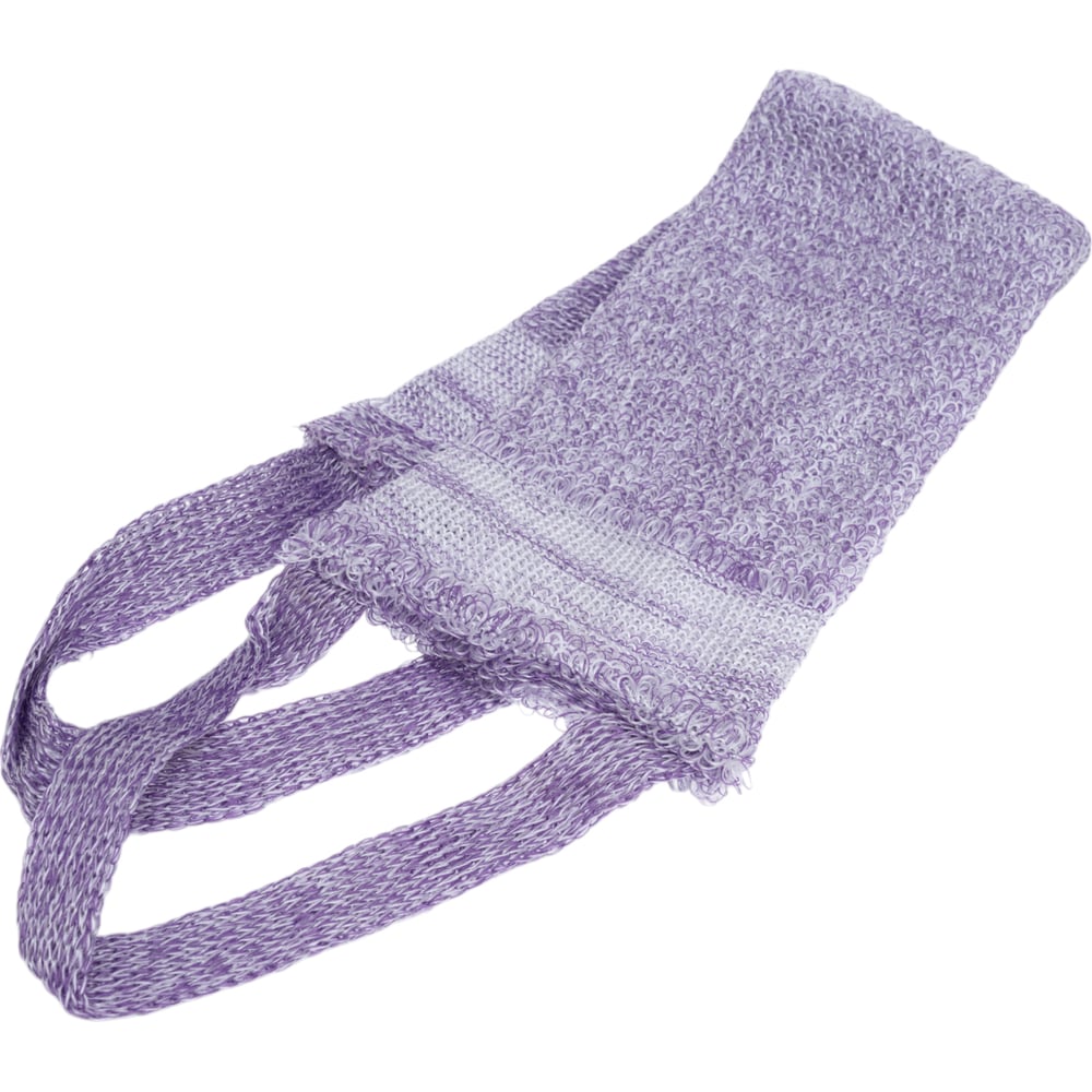 Изображение товара Мочалка Banika массажная длинная с ручками фиолетовая для тела