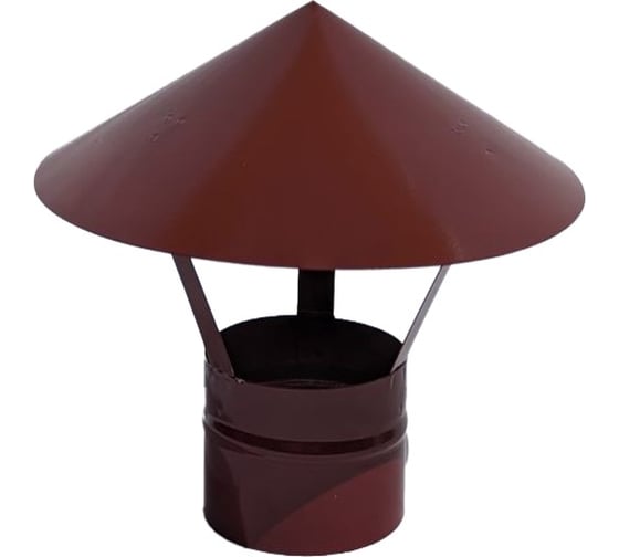 Изображение товара Зонт крышный для круглых воздуховодов ООО Вентмаркет D150, коричневый 8017 Zont150brown