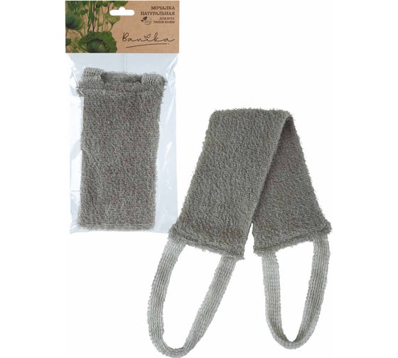 Изображение товара Мочалка Banika "Длинная", лён, 45x9см М4002