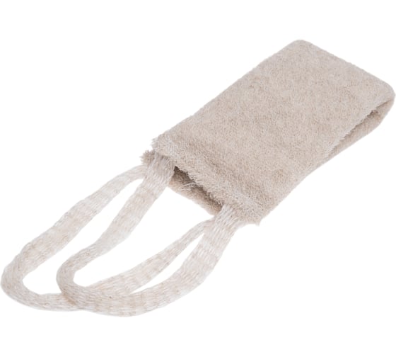 Изображение товара Мочалка Banika "Длинная", лён, поролон, 35x9см М40