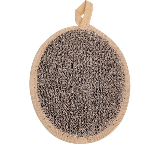 Изображение товара Мочалка Banika "Овал", лён, 16x12см М411