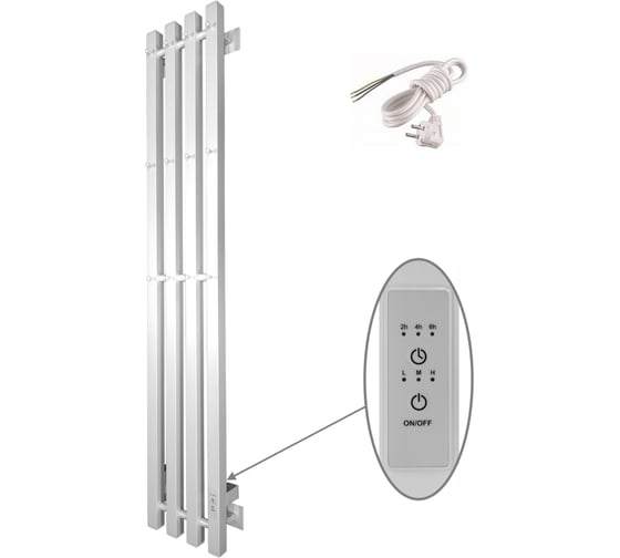 Изображение товара Полотенцесушитель ALTASAN Арго Люкс Проф 120x21, белый матовый АргоЛюксПроф12021БМ