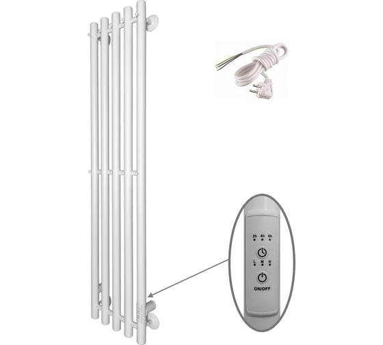 Изображение товара Полотенцесушитель ALTASAN Арго 120x27, белый матовый Арго12027БМ