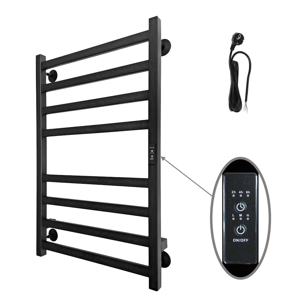 Изображение товара Электрический полотенцесушитель ALTASAN Ронда 3 Проф 80x50 с таймером черный муар
