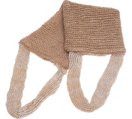 Изображение товара Мочалка с ручками Banika "Длинная", крапива, 32x12см М301121