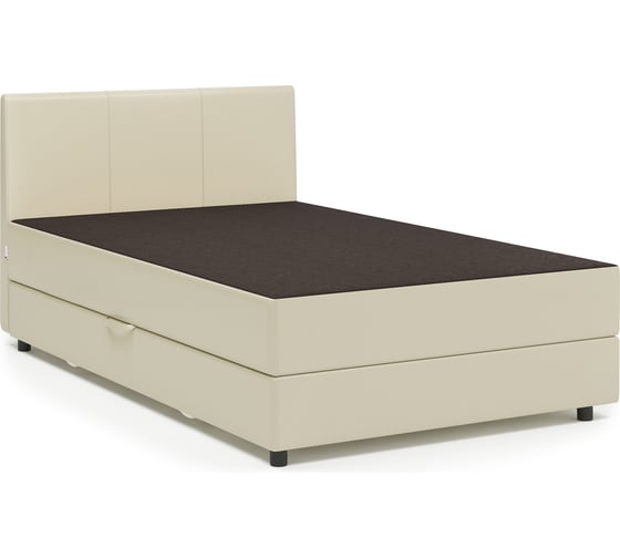 Изображение товара Тахта Шарм Классика 120, рогожка шоколад и экокожа беж 104210557