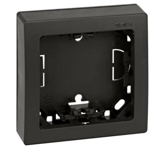 Изображение товара Рамка Simon универсальная, 1 пост, 75х75мм, S73 Loft, графит 73610-62