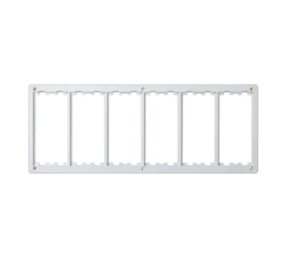 Изображение товара Рамка Simon на 6 S-модулей к монт.коробке SM660, Сима Класик, белый SM602-9