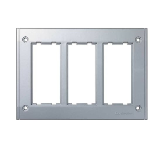 Изображение товара Рамка Simon на 3 S-модуля к монт.коробке SBM250, Сима Про, алюминий SBM302-8