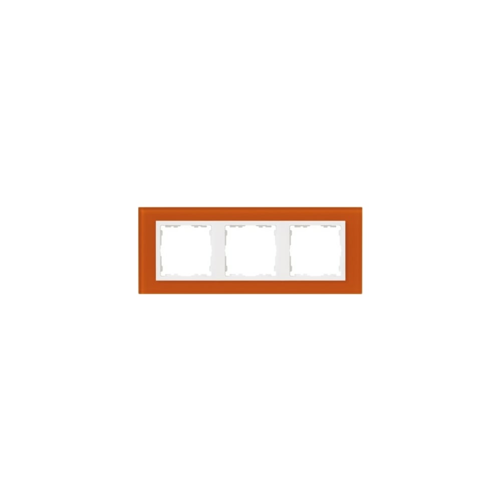 Декоративная рамка Simon рамка эра 12500522 на 5 постов 2 оранжевый б0019419