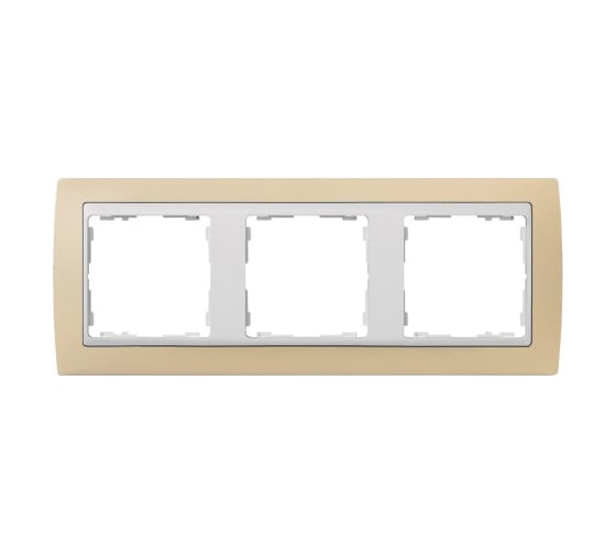 Изображение товара Рамка Simon декоративная, 3 поста, S82, кремовый-белый 82631-31