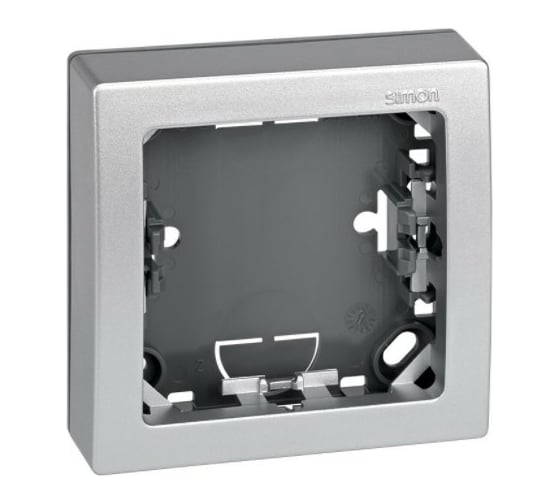 Изображение товара Рамка Simon универсальная, 1 пост, 75х75мм, S73 Loft, алюминий С73610-63