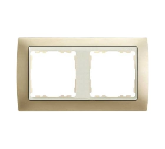 Изображение товара Рамка Simon декоративная, 2 поста, S82, шампань-слоновая кость 82724-34