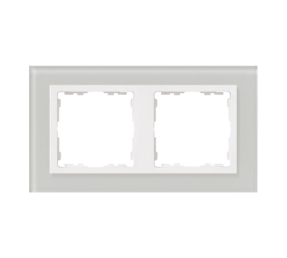 Изображение товара Рамка Simon декоративная, 2 поста, S82 Nature, Стекло, натуральный-белый 82627-60