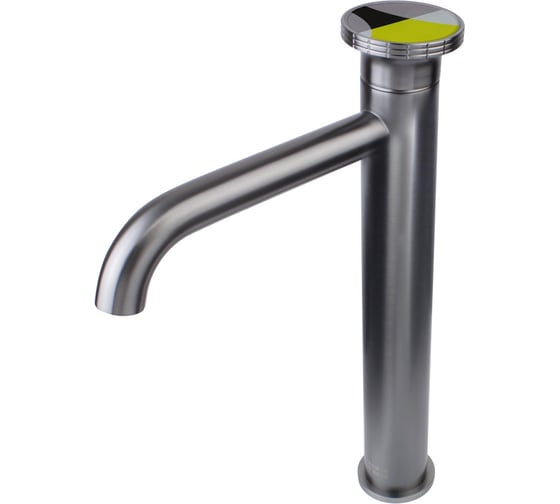 Изображение товара Смеситель высокий на раковину Bronze de Luxe OMG! графит/желтый 9008GM-Y