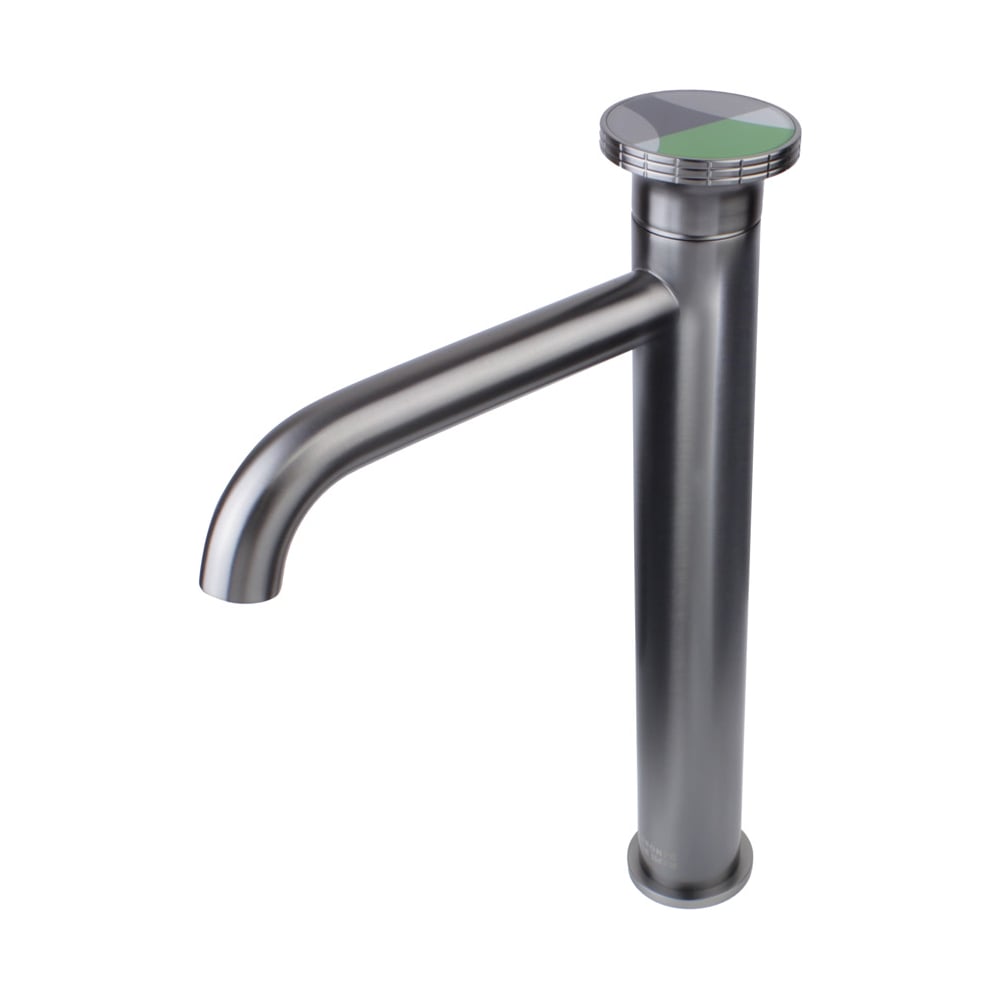 Изображение товара Высокий смеситель для раковины Bronze de Luxe OMG! графит/зеленый 9008GM-G