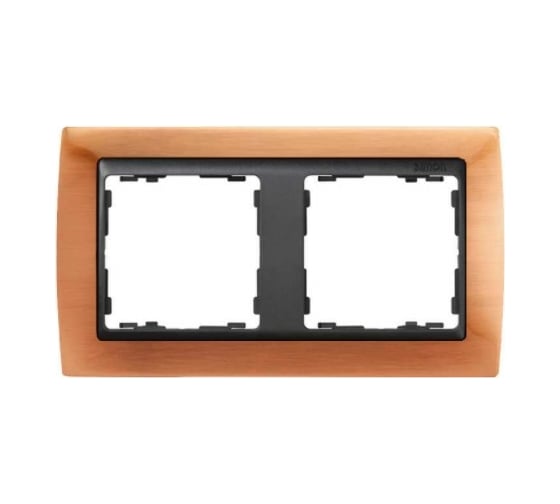 Изображение товара Рамка Simon декоративная, 2 поста, S82, античная медь-графит 82824-36