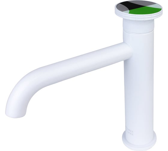 Изображение товара Смеситель на раковину Bronze de Luxe OMG! белый/зеленый 9009W-G