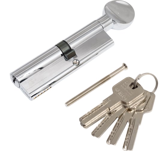 Изображение товара Цилиндровый механизм PUNTO Z3002Knob10050+10+40 с вертушкой CP хром 48043