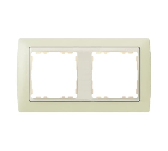 Изображение товара Рамка Simon декоративная, 2 поста, S82, слоновая кость-слоновая кость 82720-31