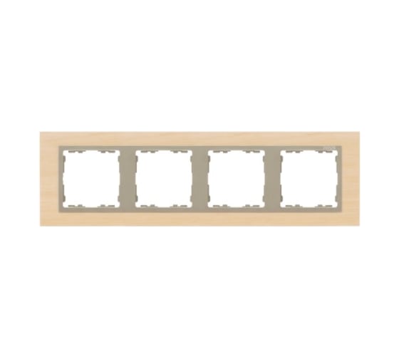 Изображение товара Рамка Simon декоративная, 4 поста, S82 Nature, Дерево, клён-шампань 82947-68