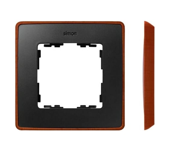 Изображение товара Рамка Simon декоративная, 3 поста, Select, S82 Detail, графит-медь 8201630-246