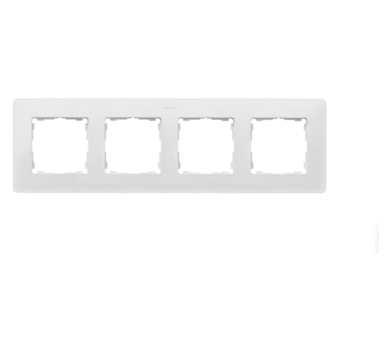 Изображение товара Рамка Simon декоративная, 4 поста, Original, S82 Detail, белый-тростниковый сахар 8200640-029